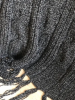 Вязаный шерстяной плед Lanerossi MONTANA GREY - Вязаный шерстяной плед Lanerossi MONTANA GREY