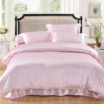 Шелковое постельное белье Luxe Dream Светло-розовый