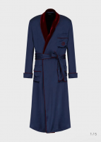 Шелковый халат мужской Giorgio Armani, Night Blue