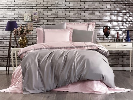 Комплект постельного белья Elite пудрово-серый, Grazie Home