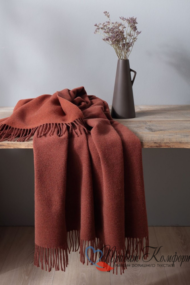 Плед Biederlack CASHMERE PLAID rostter-racotta 130x170 