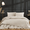Постельное белье Tivolyo Home deluxe CASUAL бежевый  - Постельное белье Tivolyo Home deluxe CASUAL бежевый 