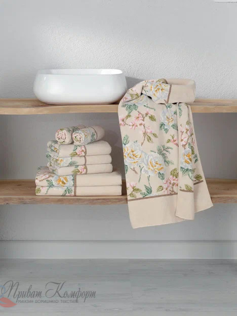 Шенилловое полотенце Feiler Vanilla Rose 146 seashell 
