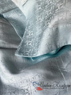Эксклюзивное постельное белье Palombella EVEREST aqua семейное