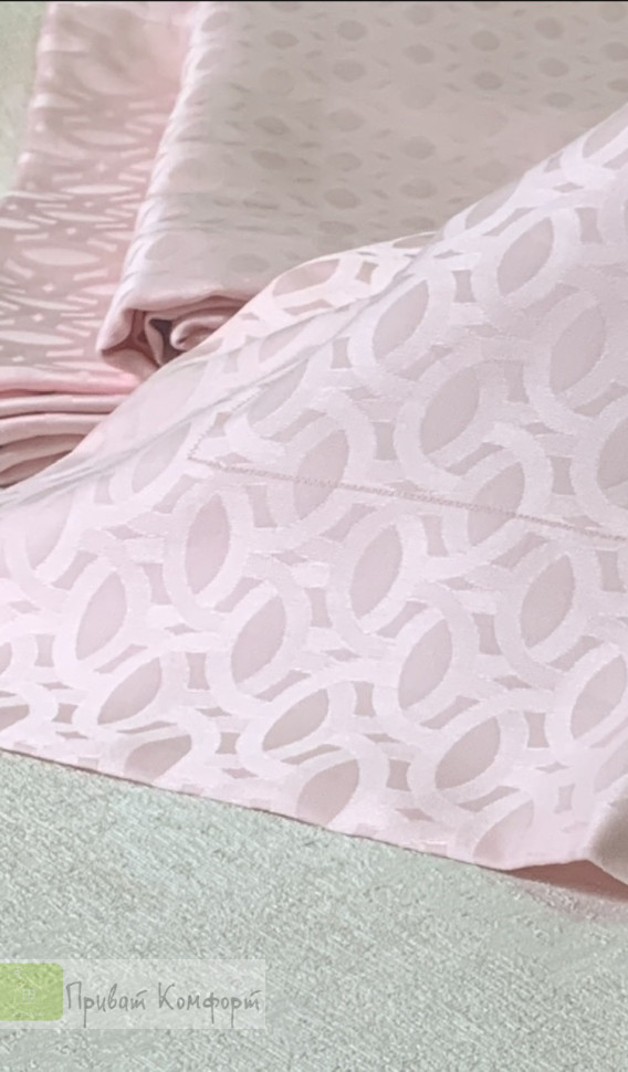Эксклюзивное постельное белье Palombella LUNA pink евро 