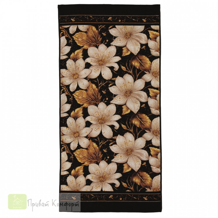 Шенилловое полотенце Feiler LILLY 010 schwarz  