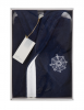 Женский халат Soft Cotton MARINE LADY темно-синий - Женский халат Soft Cotton MARINE LADY темно-синий