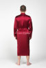 Мужской шелковый халат Luxe Dream красный - Мужской шелковый халат Luxe Dream красный