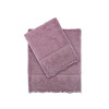 Набор махровых полотенец Tivolyo LINA фиолетовый 2 предмета - Набор махровых полотенец Tivolyo LINA фиолетовый 2 предмета
