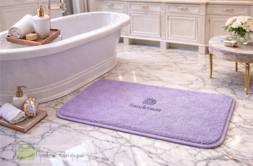Коврик для ванной Коврик LOGO SANDERSON Lavanda 
