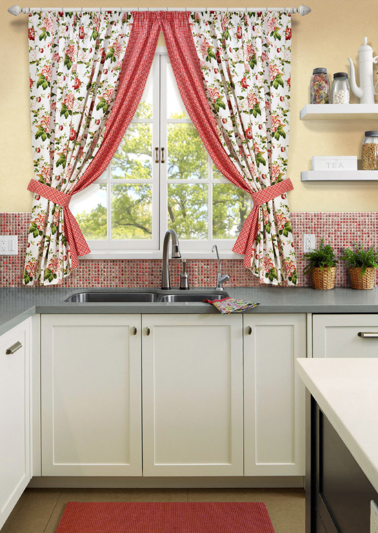 кухонные шторы фото для кухни