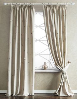 Комплект штор с вышивкой Прайм кремовый, Pasionaria