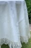Жаккардовая круглая скатерть Palombella CARLA PIZZO d. 220+12 салфеток - Жаккардовая круглая скатерть Palombella CARLA PIZZO d. 220+12 салфеток