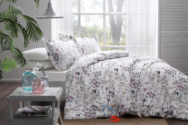 Постельное белье Tivolyo Home deluxe DAISY кремовый 