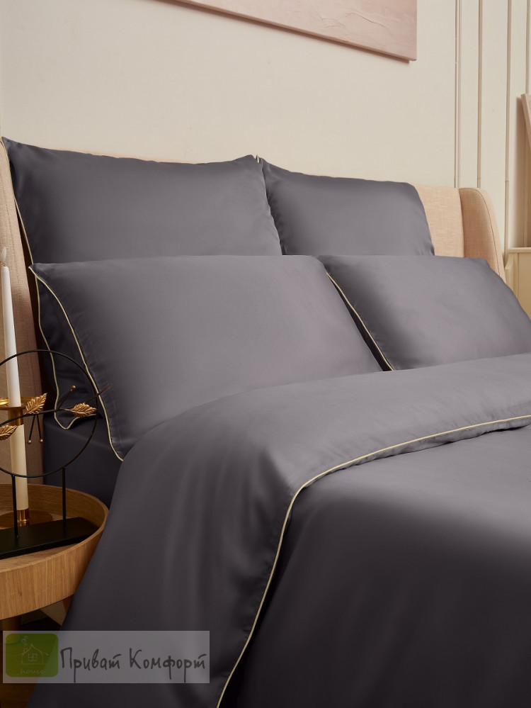 Постельное белье Luxe Dream INFINITY Graphite тенсель  