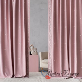 Комплект штор Фито розовый, Pasionaria