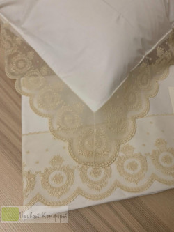 Постельное белье Palombella PERCALE PIZZO 3  1.5 спальное