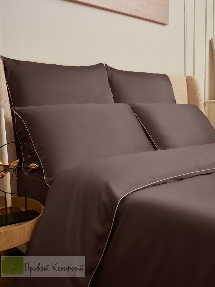 Постельное белье Luxe Dream INFINITY Chocolate Loire тенсель 
