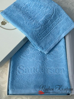 Комплект полотенец Sanderson LOGO azzuro 2шт.