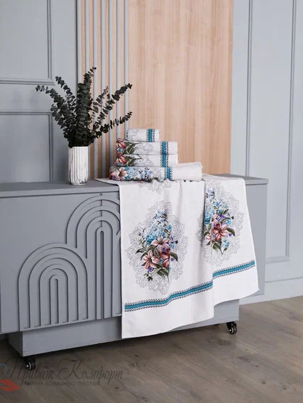 Шенилловое полотенце Feiler JOSEPHINE 231 seagreen 
