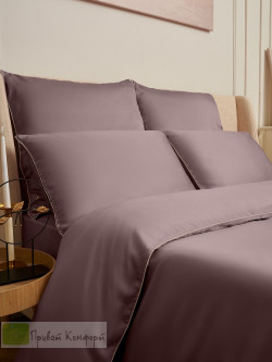 Постельное белье Luxe Dream INFINITY Marsala тенсель