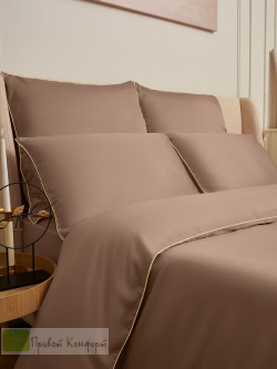 Постельное белье Luxe Dream INFINITY Mocco Latte тенсель