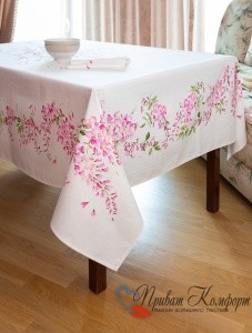 Скатерть на стол Vallesusa EXCELSIOR Glicine rosa 