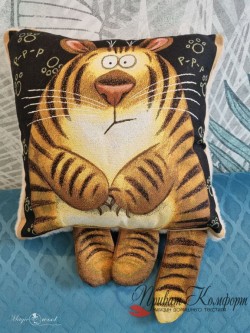 Декоративная подушка Тигр, Magic Wool