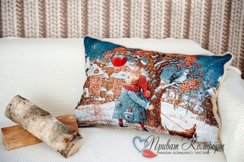 Декоративная подушка Зимняя сказка, Magic Wool