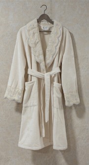 Махровый женский халат Lace 5, Sandri