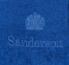 Комплект полотенец 3 шт.  Logo ricamato васильковый, Sanderson  - Комплект полотенец 3 шт.  Logo ricamato васильковый, Sanderson 