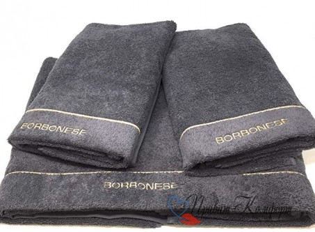 Комплект полотенец Borbonese СLASSIKa grigio 5шт.
