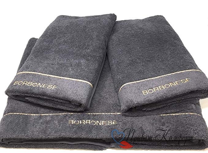 Комплект полотенец Borbonese СLASSIKa grigio 5шт. 