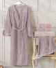 Халат женский Soft Cotton DESTAN лиловый - Халат женский Soft Cotton DESTAN лиловый